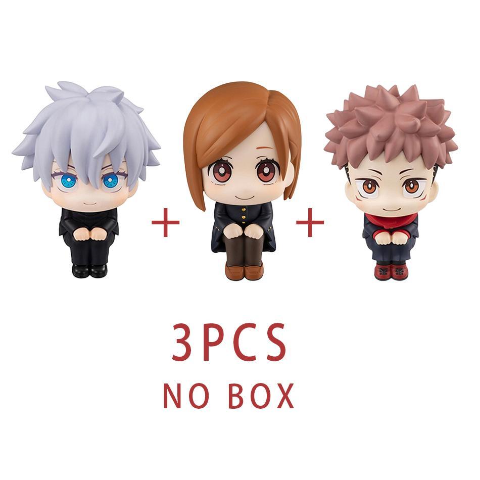 (5 Pack)7-9cm Anime Jujutsu Kaisen Figure Itadori Yuji Gojo Satori Fushiguro Megumi Kugisaki Kawaii Toy Car Decoration PVC Model Gift #YYC