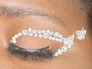 Butterfly Rhinestone Makeup Gems Cosplay Anime