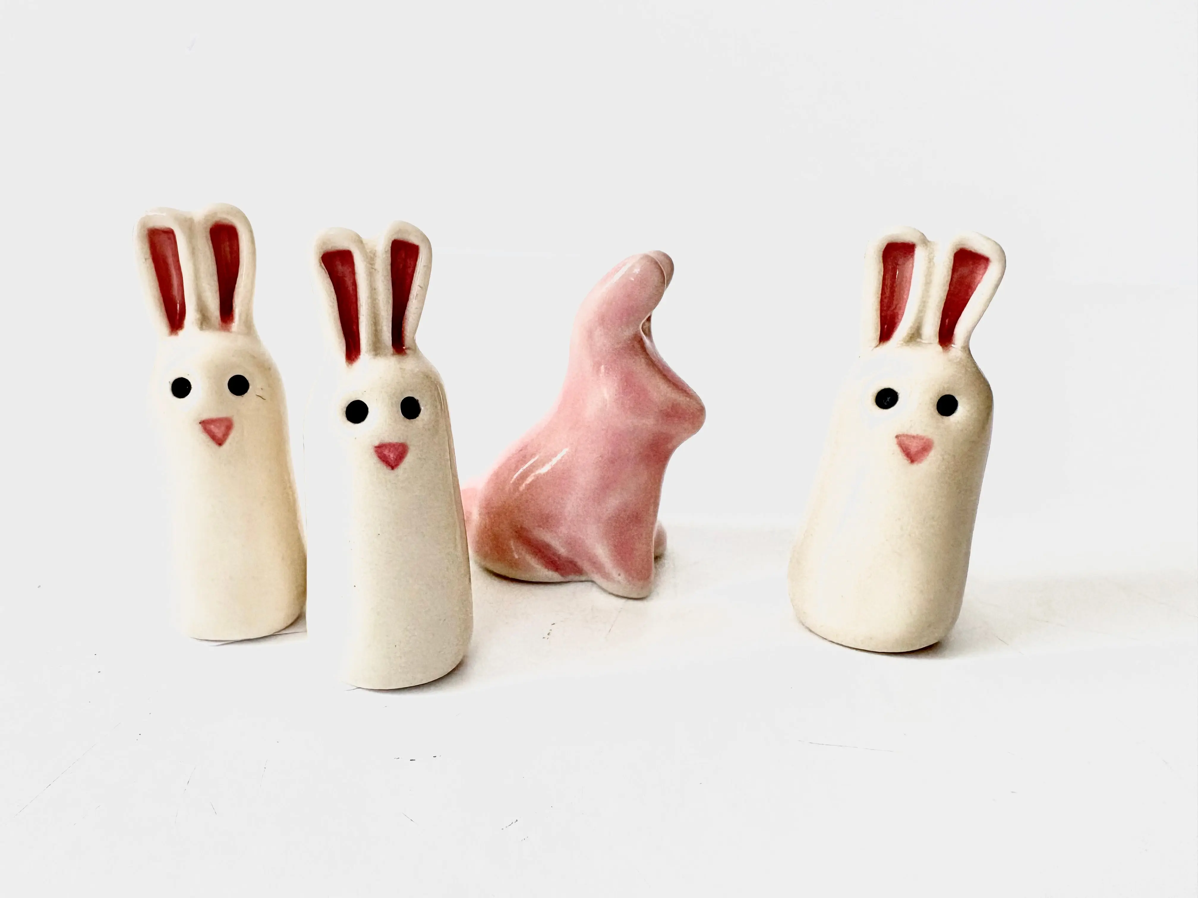 K Dub Art- Ceramic Rabbits
