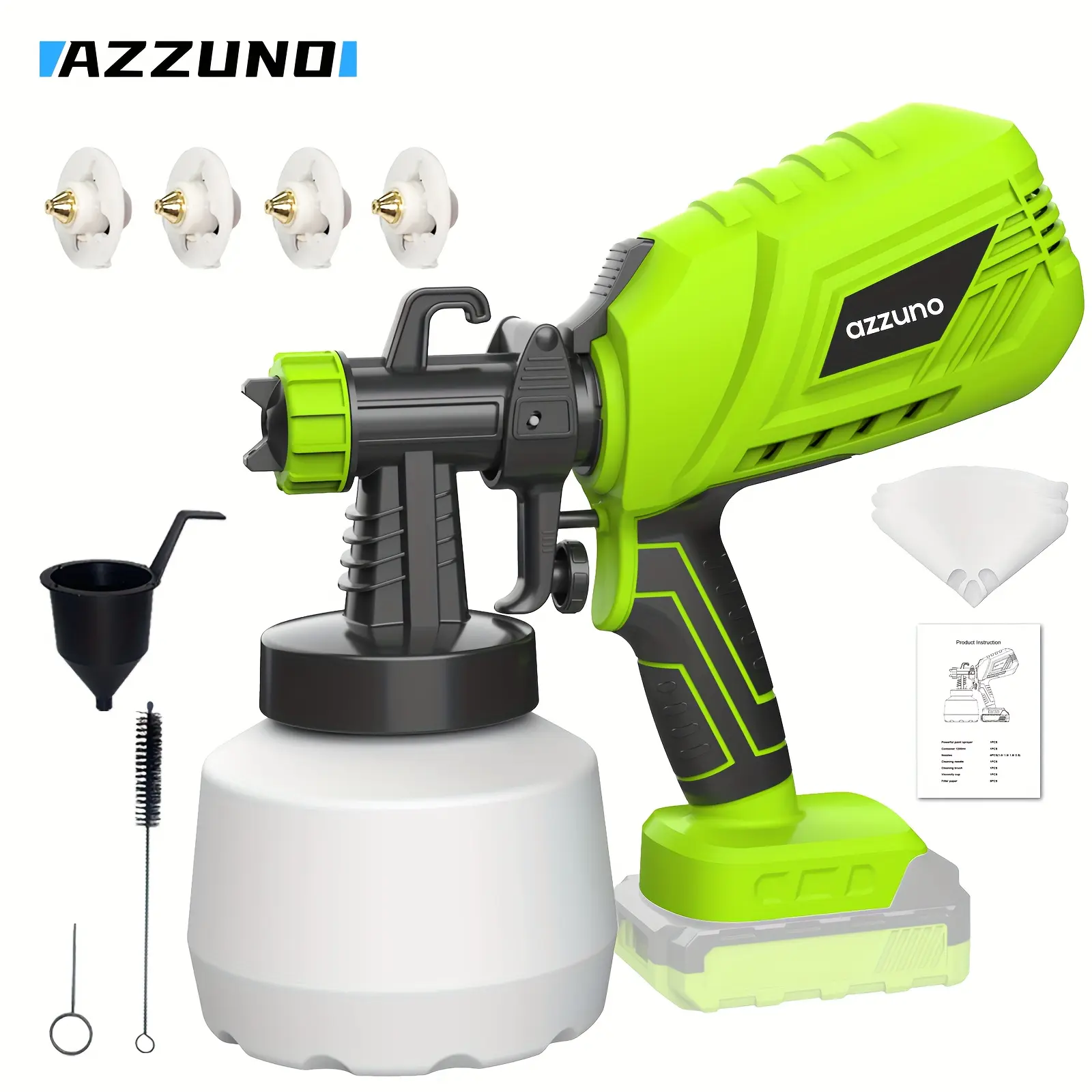 AZZUNO 21V Lithium Battery Spray Gun, Bike-Clean Tool, Easy to Handle, Efficient Spraying for Fences & Bicycles, Compact Convenient Power Tool for Home Use