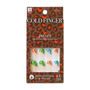 Gold Finger Trendy Nails