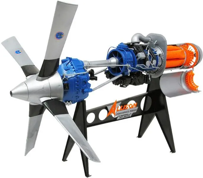 Allison Model 501-D13 Prop-Jet Aircraft Engine (STEM) 1/10 Scale Model Kit  [COLLECTIBLES]