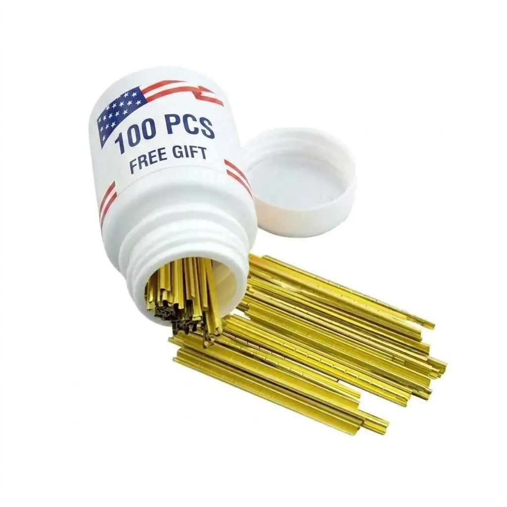 100pcs Precision Foil Impressioning Strips for Dimple Locks - Hardware, Dual Thickness (50pcs of 0.05mm, 50pcs of 0.06mm), 100 Sheets per Box, All Seasons Compatibility