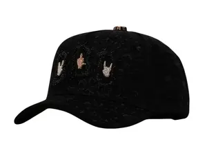 BARBAS HATS BBB HAND SKULL BLACK SNAPBACK HAT ONLY! BARBBB BLK