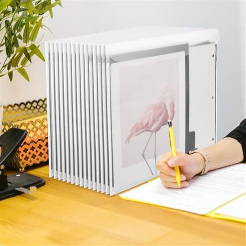 12 x 12 Scrapbook Paper Storage Bag with Buckle Design, Clear Paper Storage Bag for Storing Scrapbook Paper, Vinyl Paper for Christmas New Year Home Use