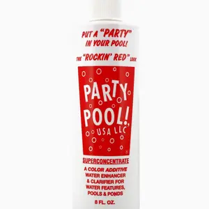 Party Pool Color Additive Rockin Red dye - Gender Reveal / Halloween pool coloring