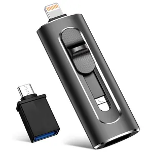 USB Flash Drive for iPhone Thumb Drive Photo Stick, High Speed USB Memory Stick iPhone Flash Drive for Photos Videos, External Storage Jump Drive for iPhone/iPad/Android/PC