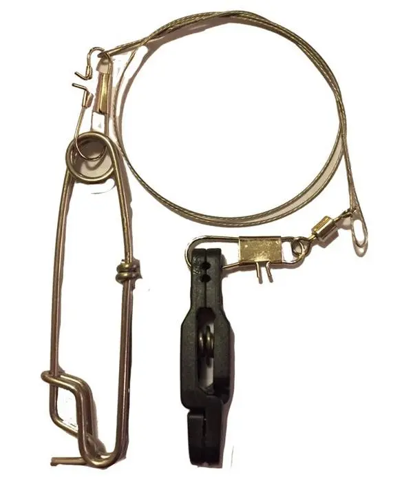 Black Release Clip with 18" S.S. Coated Wire & Stacker Clip