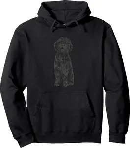 Black Goldendoodle Dood Doodle Dog Pullover Hoodie