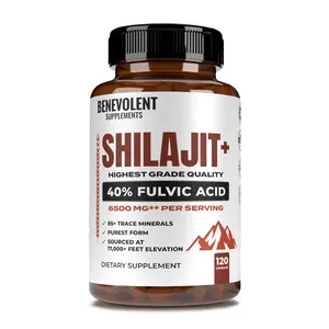 Shilajit+ with 40% Fulvic Acid (120 Veggie Caps)