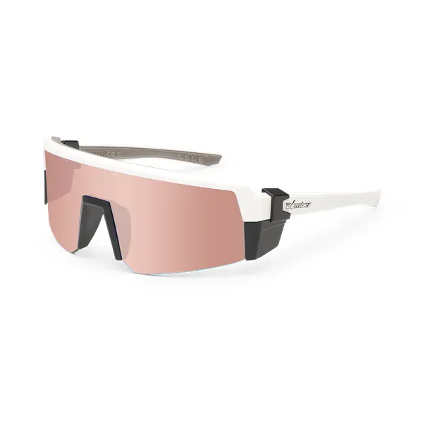 Polarized - Rose Gold Pink Mirror White Frame