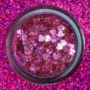 Love Potion (Glitter Gel & Loose Glitter) - Slayfire Cosmetics Metallic Pink Cosmetic Glitter
