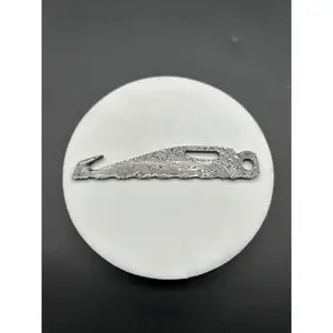 VG10 Damascus Saw Blade for Leatherman TTI/WAVE/SIGNAL & Leather Sheath Combo