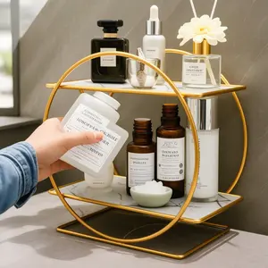 Acrylic Makeup Organizer Stand, Beauty Organizer, Desktop Cosmetic Storage Rack, Bathroom Counter Display Shelf, Stylish & Functional Design
