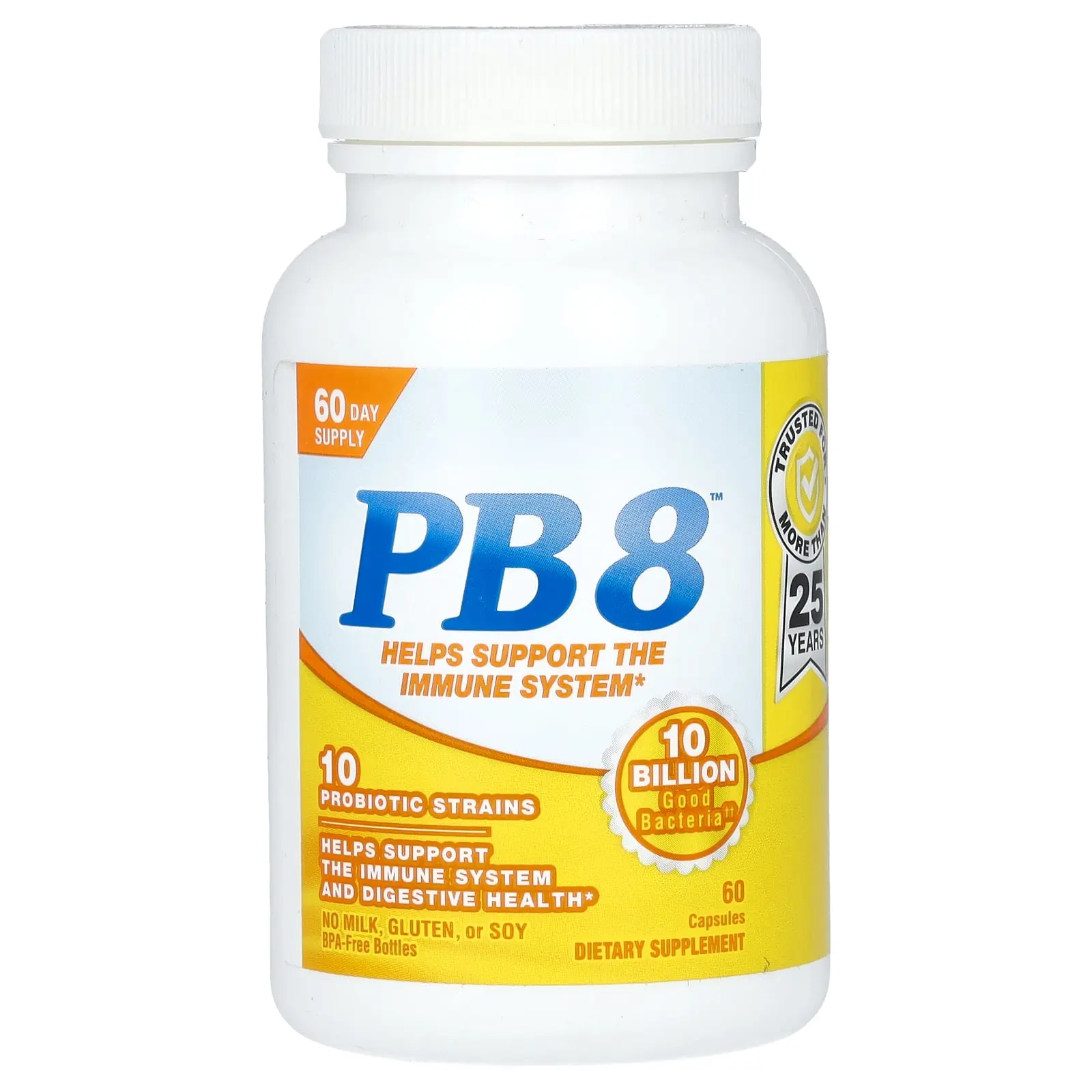 Nutrition Now PB 8™, 10 Billion, 60 Capsules