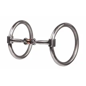 Professional's Choice Smooth Dogbone O-Ring Snaffle Bit