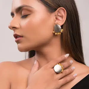 Ghungroo Half & Half Ring - Elegant & Adjustable Size Design for Everyday Wear