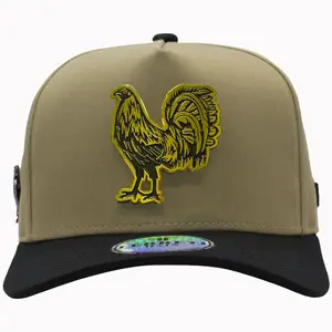 Ferreti Hats PREMIUM FT62 El Gallo Baseball Cap - Classic Baseball Cap Design with Golden Gallo Logo