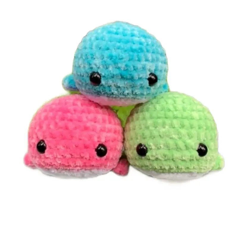 CUSTOM Whale Crochet Plush - Stress Ball - Gift - Desk Pet - Toy - Fidget - 12 Colors Available - Surprise Me Option Included