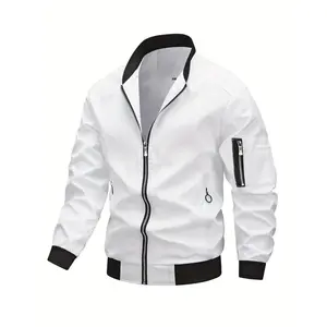Men's casual work jacket spring and autumn baseball jacket