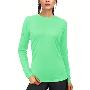 Quick-Drying Long Sleeve UPF 50 + UV Sun Protection Shirt Rash Guard Swimming T-shirt for Outdoor Hiking