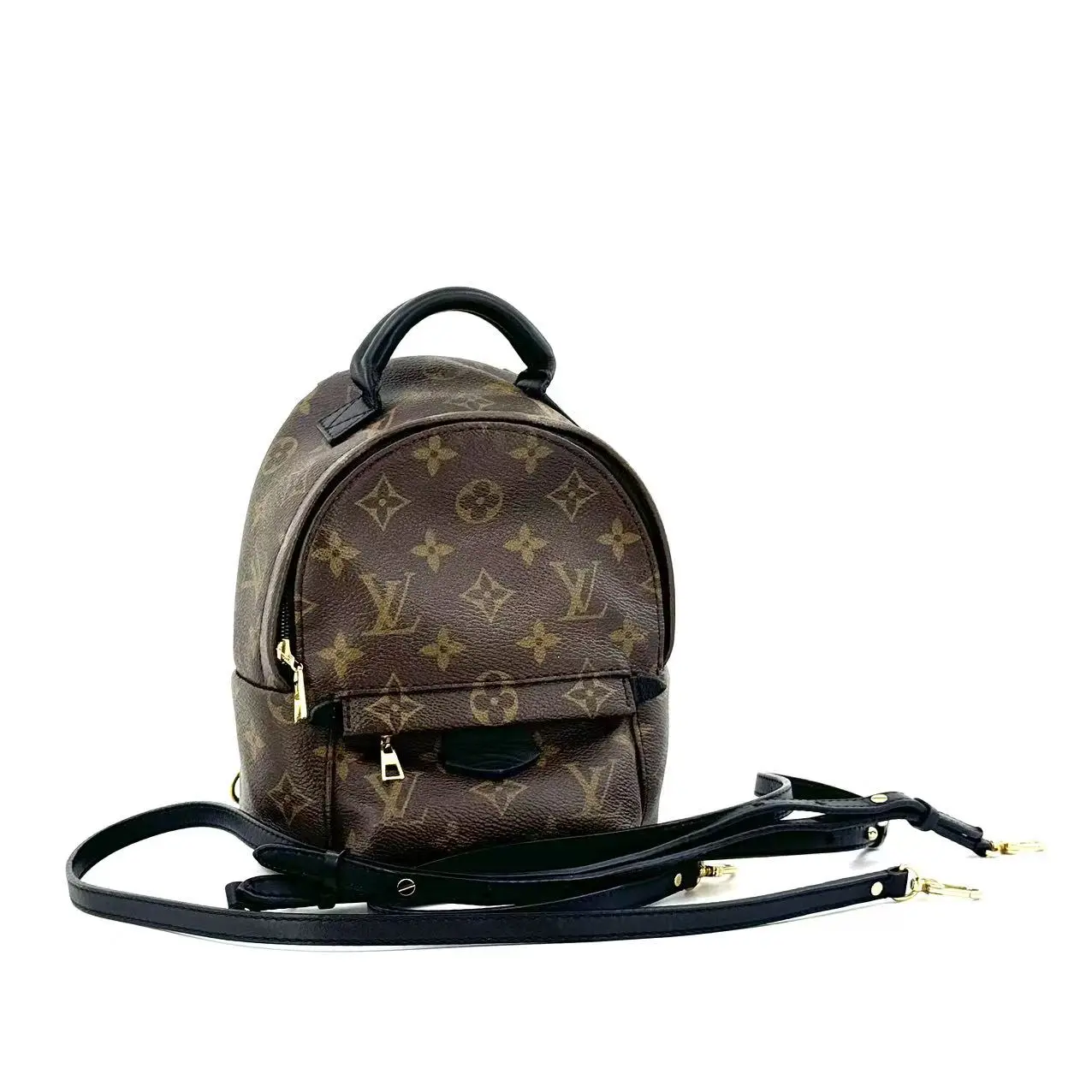Pre-owned Louis Vuitton Canvas Backpacks Monogram Palm Springs PM Backpack Bag B00226 NO1
