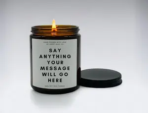 Personalized Candle - Personalized Gift - Personalized Wedding Gift - Custom Candles - Make your own Candles - Scented Candles - Soy Candles Box Decor Fragrance Glass