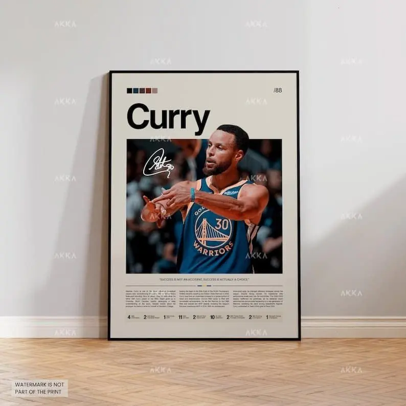 Stephen Curry Warriors Poster, Golden State Basketball Art, NBA Poster, Basketball Poster, NBA Basketball