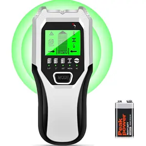 5-in-1 Multifunctional Upgraded Smart Wall Scanner Stud Detector Stud Sensor Beam Detector with Battery for Wood Metal and AC Wire Detection, Equipped with HD LCD Display and Audio Alarm