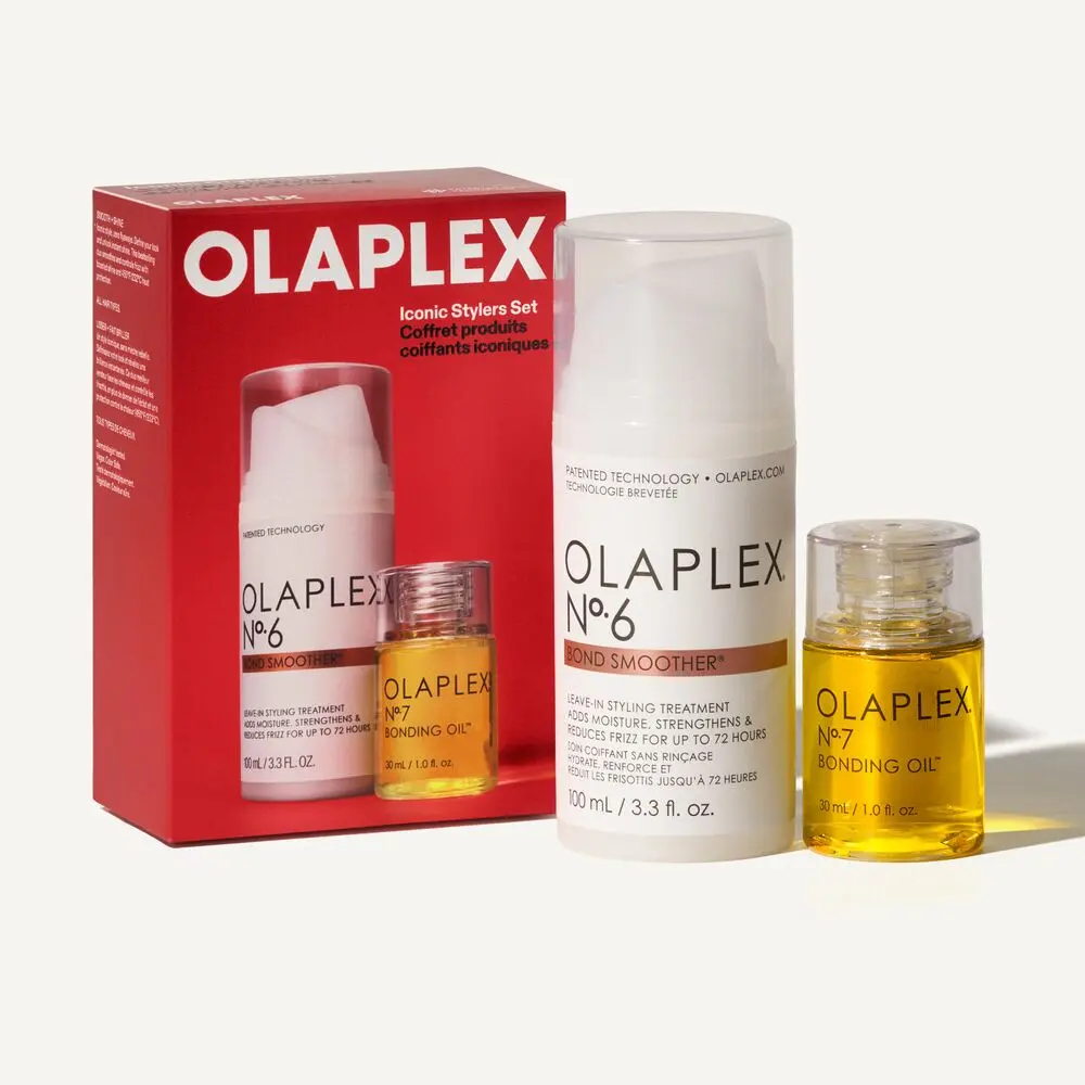 OLAPLEX - ICONIC STYLERS SET - Limited-edition set of bestselling styling must-haves for instantly shiny, smooth hair and heat protection.