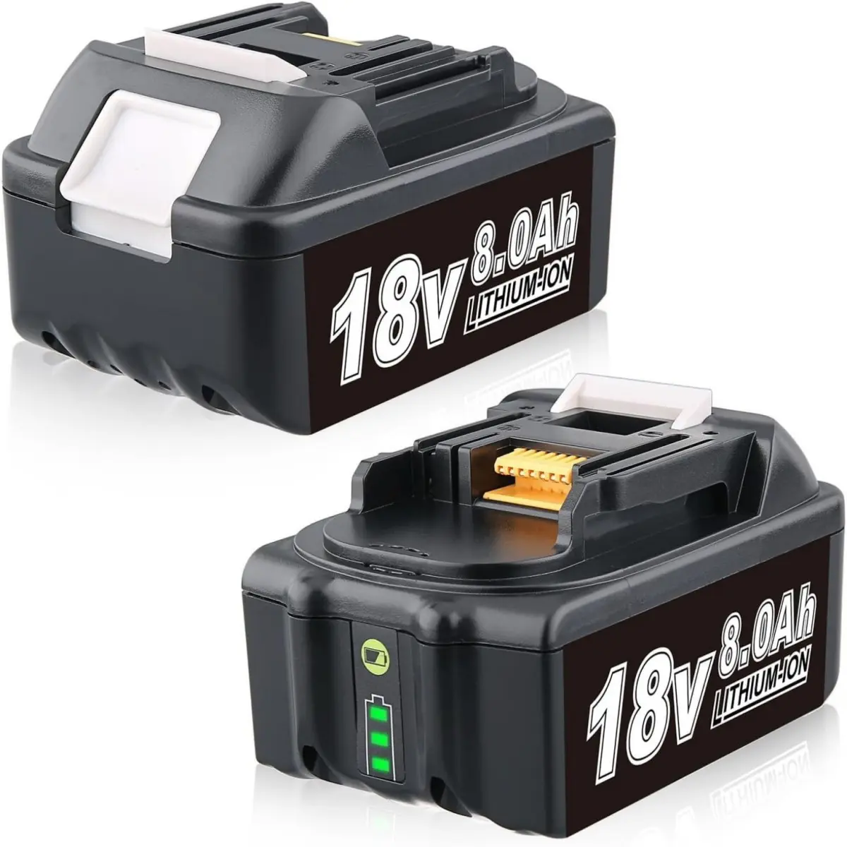 2 batteries