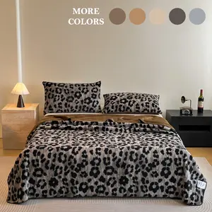 Soft Leopard Faux Rabbit Fur Dual-Sided Blanket – Warm, Cozy  Skin-Friendly Throw for Bed, Sofa, Office, Camping, Car, or Travel, Lightweight Multi-Purpose Plush Blanket, Perfect Christmas or Birthday Gift for Family  Friends