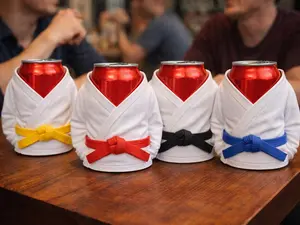 Karate Belt Can Holder – Funny Martial Arts Drink Sleeve
