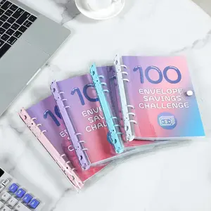 100 Envelope Money Savings Challenge Binder, Expense Budget Sheet for Budgeting and Saving Money, Budget Binder with Cash Envelopes, Easy and Fun Way to Save $5,050