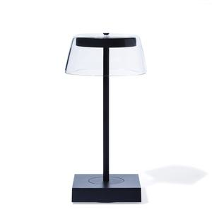 Clear- Portable LED Lamp - Rechargeable, Adjustable Brightness, IP65 Water-Resistant, Indoor & Outdoor Versatile Lighting with Osram LED, Minimalist Glass Top Design