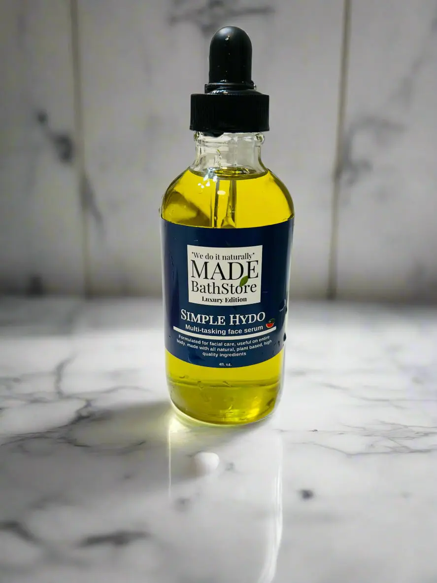 Simple Hydo Multi-Tasking Face Serum with Watermelon and Hempseed for All Skin Types - 4oz - Lightweight, Skincare Luxury Vitamin C Anti-Aging Facial Serum