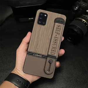 Waterproof Silicone Phone Case For Samsung Galaxy A31/SM-A315 Wristband Durable protective commerce mature Anti-dust Soft case Fashion Design Dirt-resistant Shockproof simple