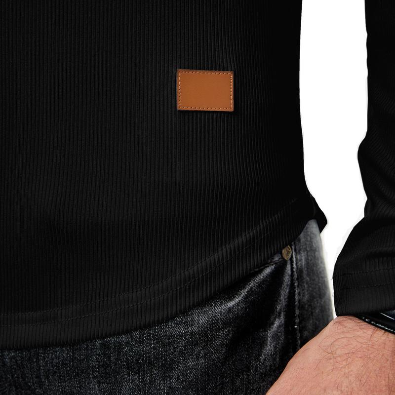 JMIERR Men's Plain Casual Muscle Shirts for Men Slim Fitted T Shirt V-Neck Longline Ribbed Tees Shirts Long Sleeve Gym Workout Athletic Menswear Tops,Men's clothing for Daily Wear,Fashion Outfits 2026