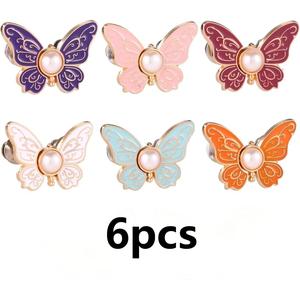 Women's 6PCS Butterfly Waist Tighteners, Adjustable Button Clips, No Sew No Tools. Stylish accessory for loose jeans and skirts, easy to attach and adjust, practical daily wear helper to fix oversized clothes comfortably at home and out