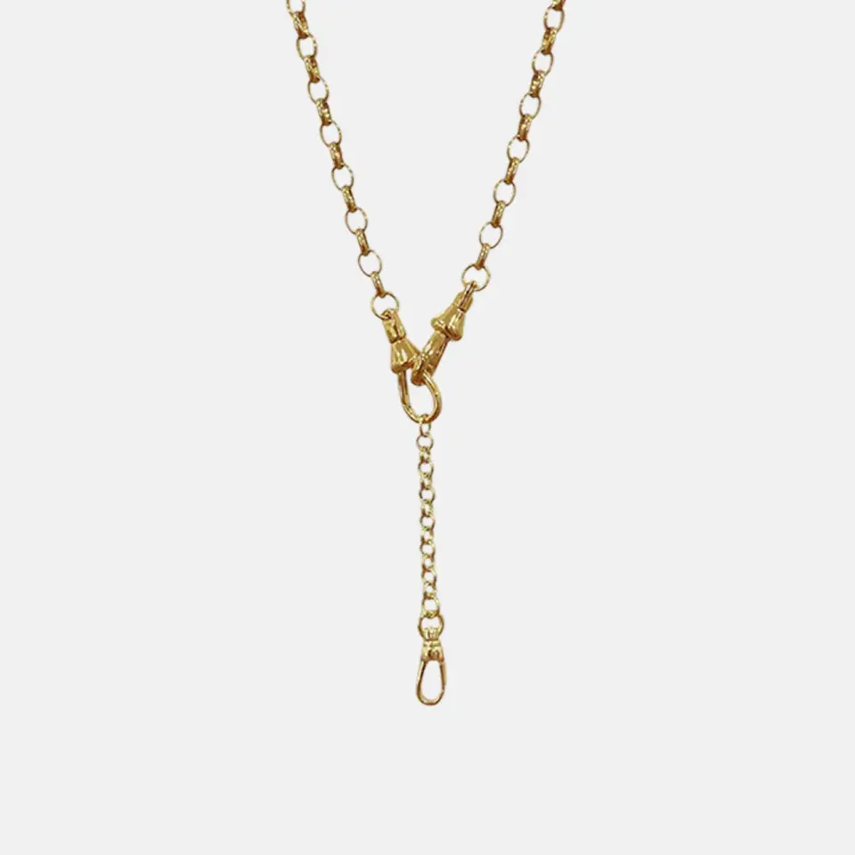 Rolo Charm Chain Lariat
