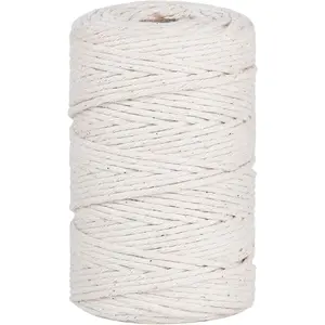 Butchers Twine, 328 Feet 2mm 16Ply Food Safe Cotton Kitchen Cooking String for Roasting, Tying Meat, Trussing Turkeys, Baking, Making Sausage and More