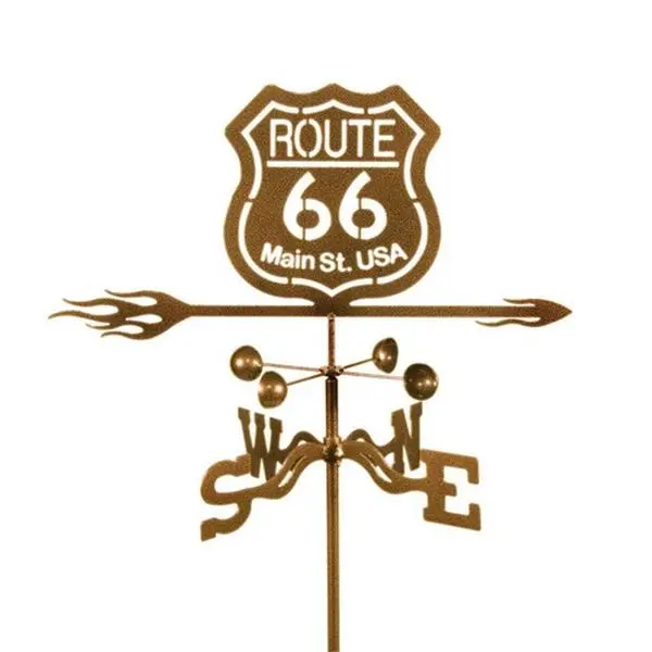 EZ Vane EZ1024-4S Route 66 Weathervane with Four Sided Mount