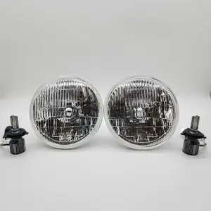 RMS3321M2S- 7" (Gen2) Round Headlight Conversion Kit with 10,000 LM H4 LED Bulb's