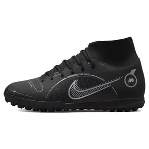 Nike Mercurial Superfly 8 Round-Toe Lace-Up TF Turf Football Shoes for Men and Women in Black Trending Shoes, House White Official Shoes to Get / Maison Mihara