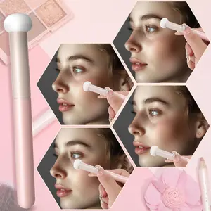 Multifunctional Mushroom Head Concealer Brush Eyeshadow Lip Brush Makeup Brush, Portable Sponge Dry Wet Use Seamless Coverage, Women's Beauty Tool