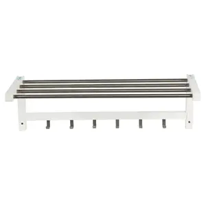 31” Multi-Use Wall Shelf white color