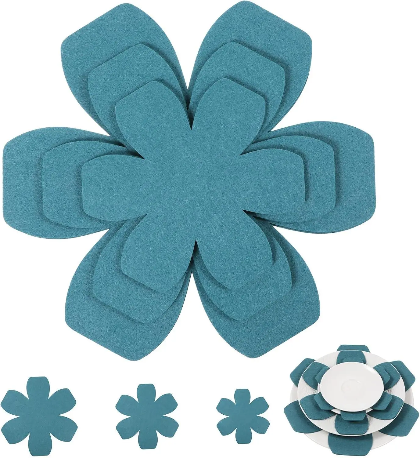 Pot and Pan Protectors Set, 6-Pack in 3 Sizes Felt Pan Protectors for Stacking, Non-Slip Felt Pan Cookware Separators Blue Pot Protectors Ideal for Stacking and Protecting Pots and Pans JIYIN Coasters Tableware