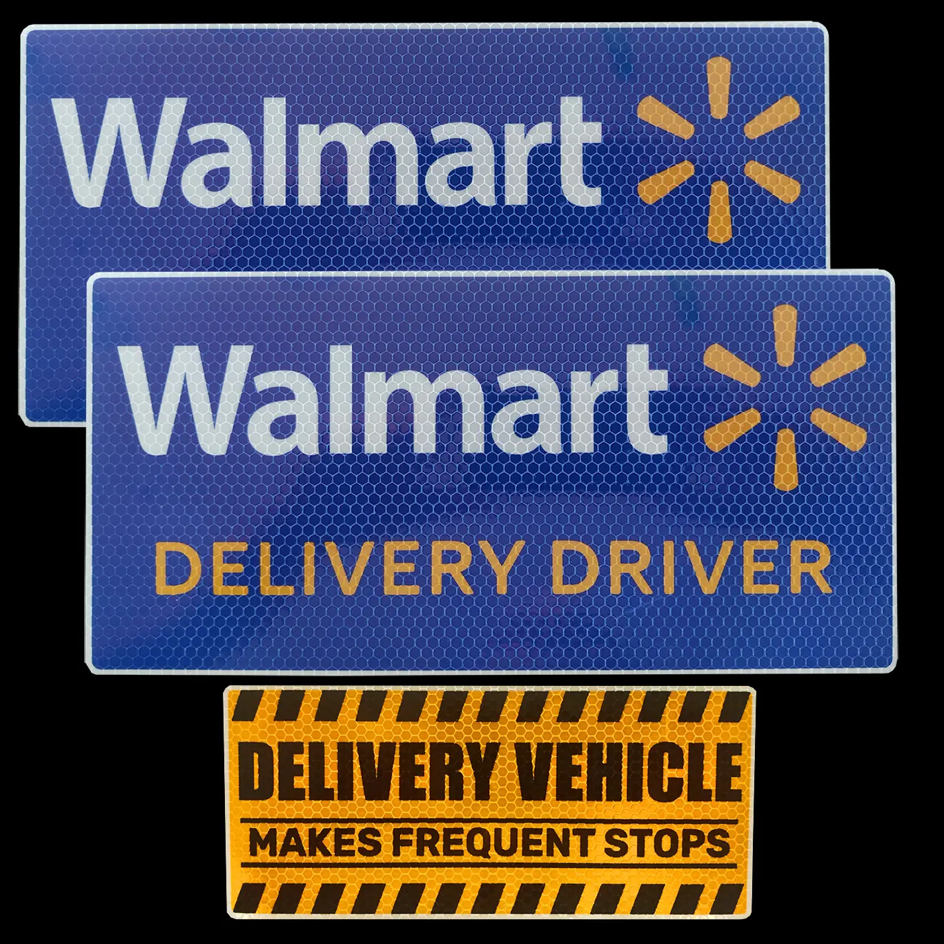 Reflective Car Magnets for Spark Delivery Drivers 3 Pack