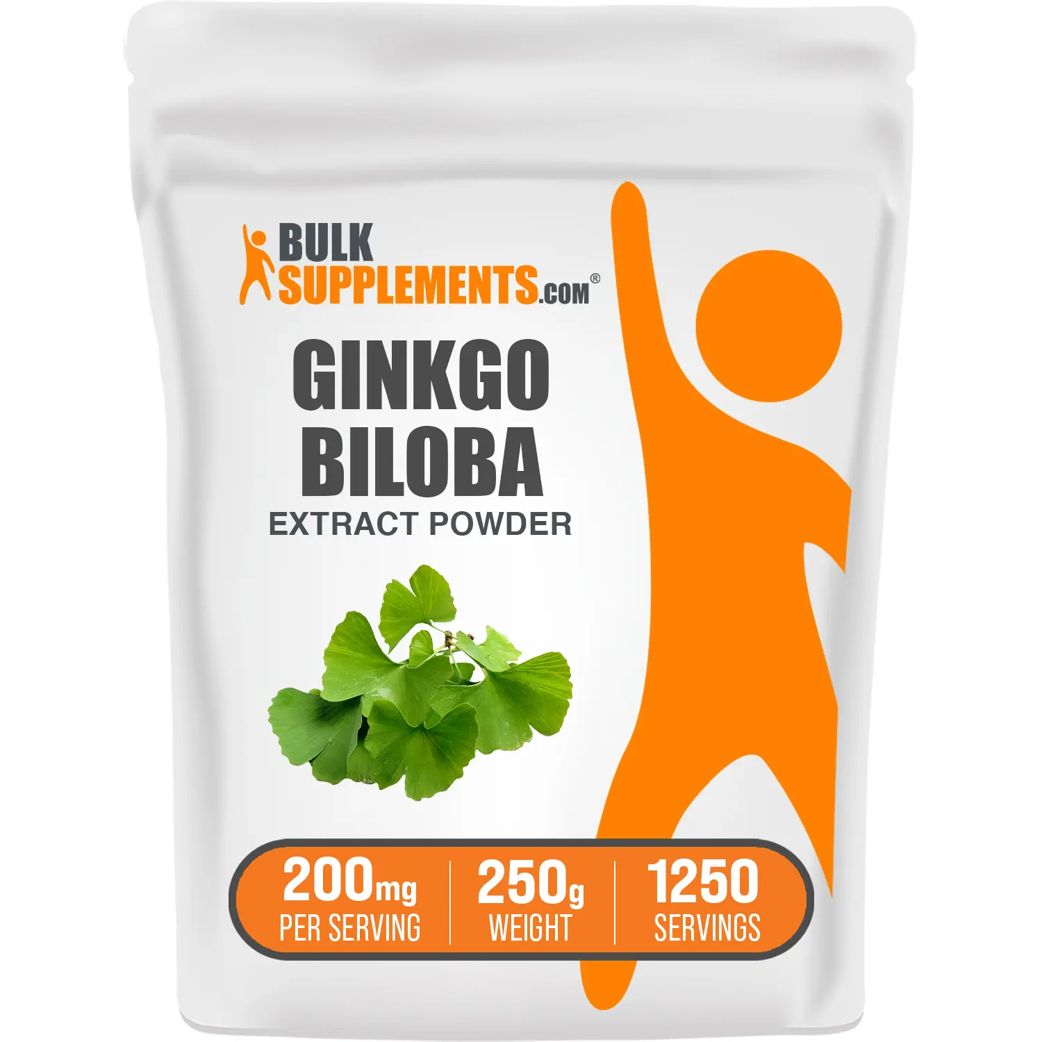 BulkSupplements - Ginkgo Biloba Extract Powder - Antioxidant - Anti-Inflammatory - 250g - 200mg per Serving