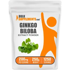 BulkSupplements - Ginkgo Biloba Extract Powder - Antioxidant - Anti-Inflammatory - 100g-1kg - 200mg per Serving